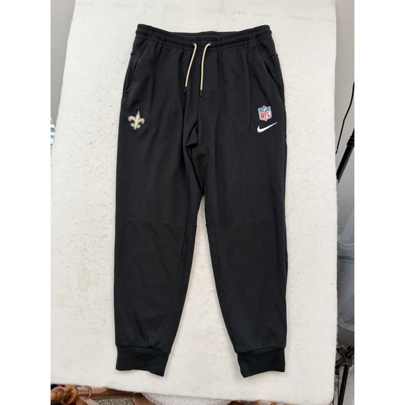 Team Issued New Orleans Saints Warm Up Pants Nike Mens L Joggers RARE